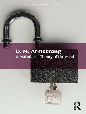 cover image of A Materialist Theory of the Mind